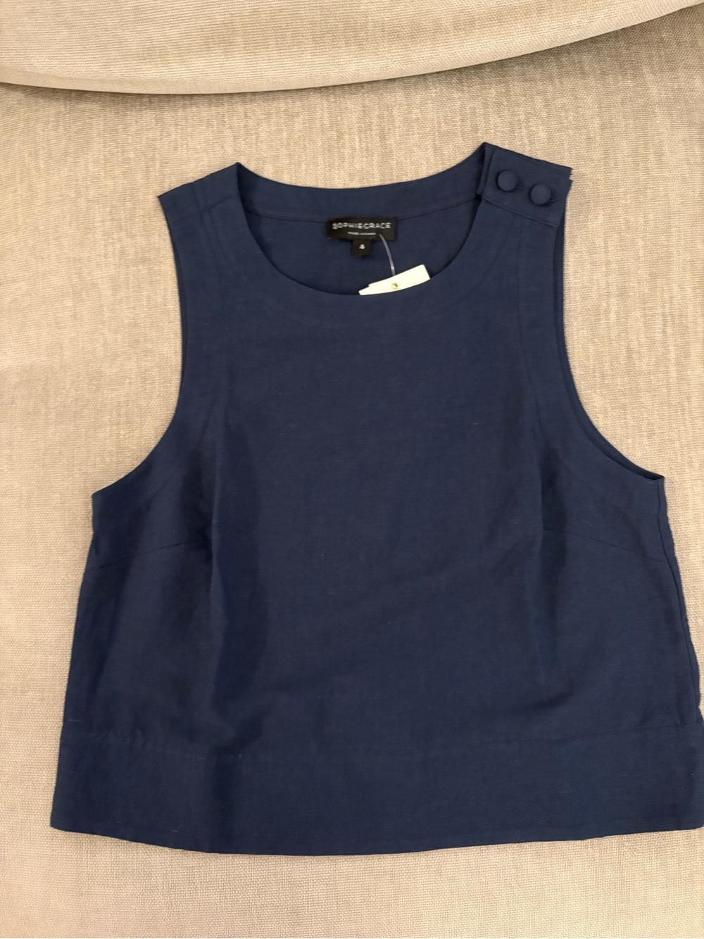 Women's Ella Sleeveless Linen Tank